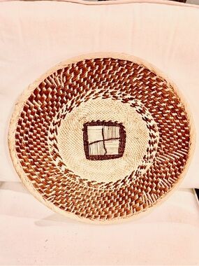 One of a Kind! NEW Woven Basket. Made by Binga people of Zambia Zimbabwe Africa